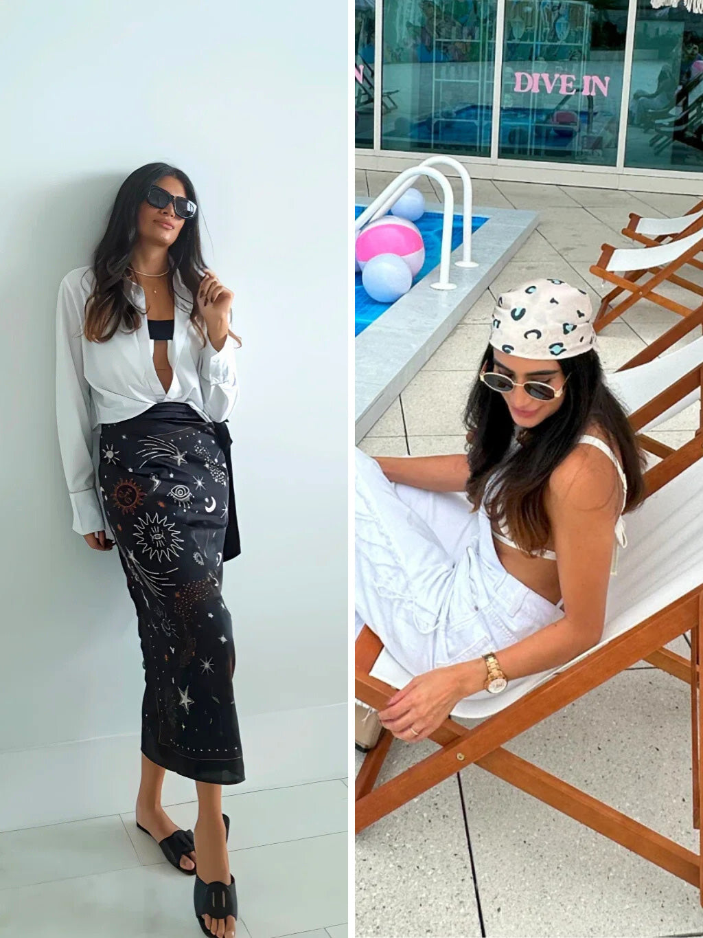 COMBO ASTROLOGY SARONG + TROPICAL SCARF
