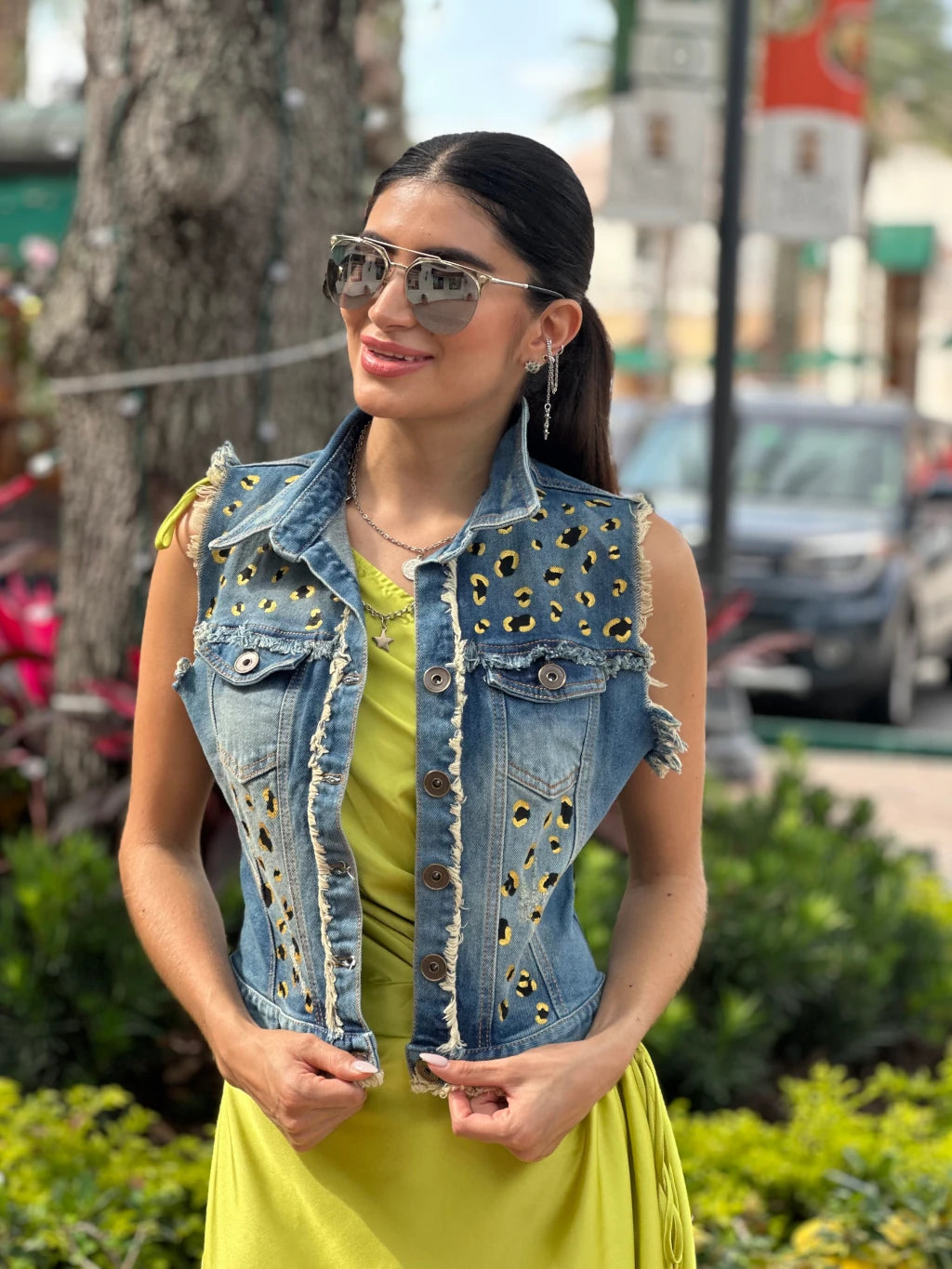ANIMAL PRINT VEST
