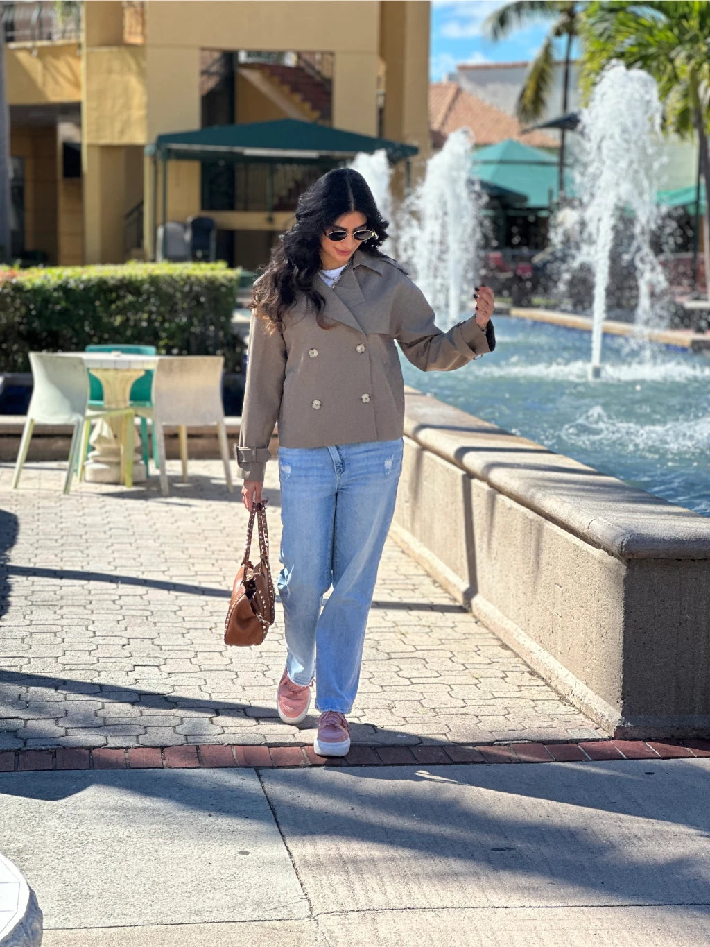 DARK BEIGE YIN YANG JACKET