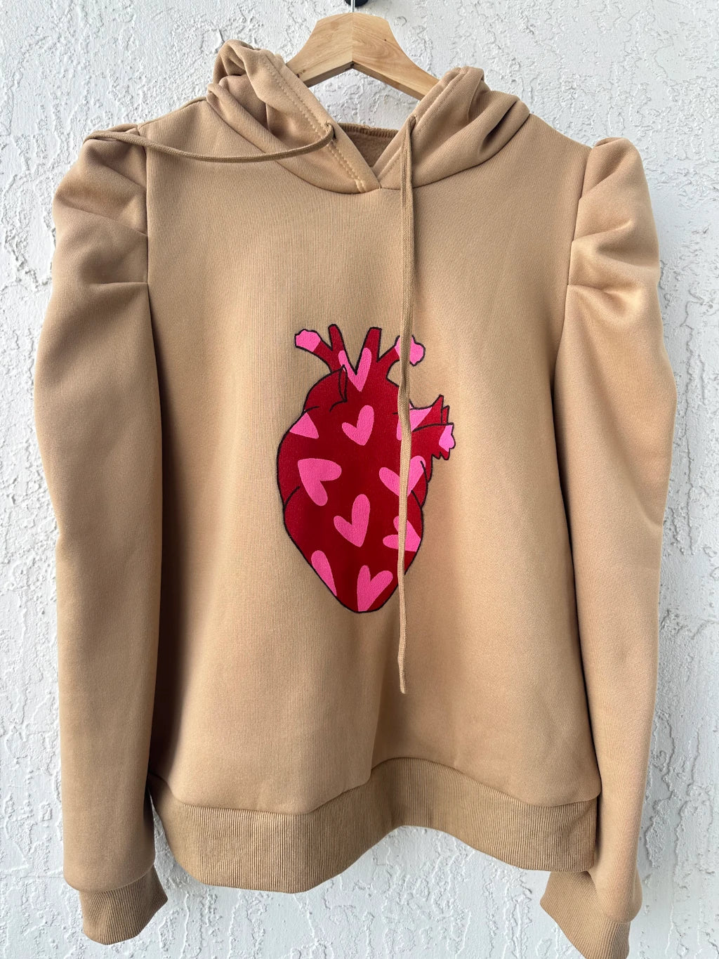 PUFFY HOODIE CAQUI