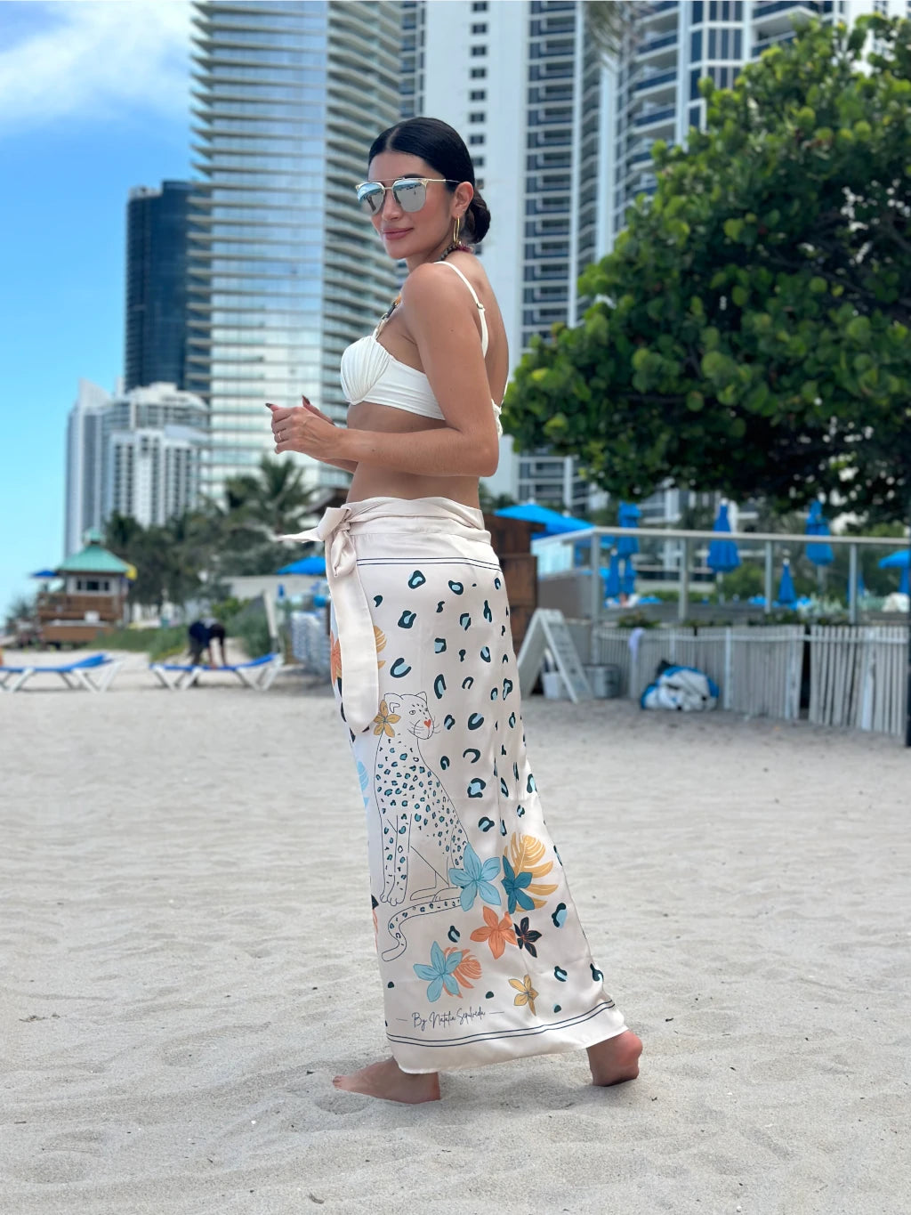 COMBO TROPICAL SARONG + TROPICAL SCARF