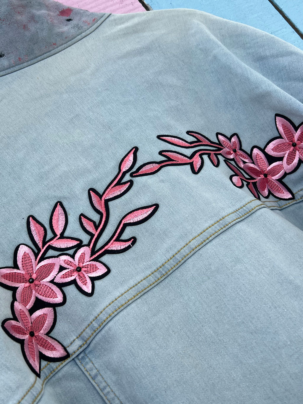 PINK LOVERS DENIM JACKET