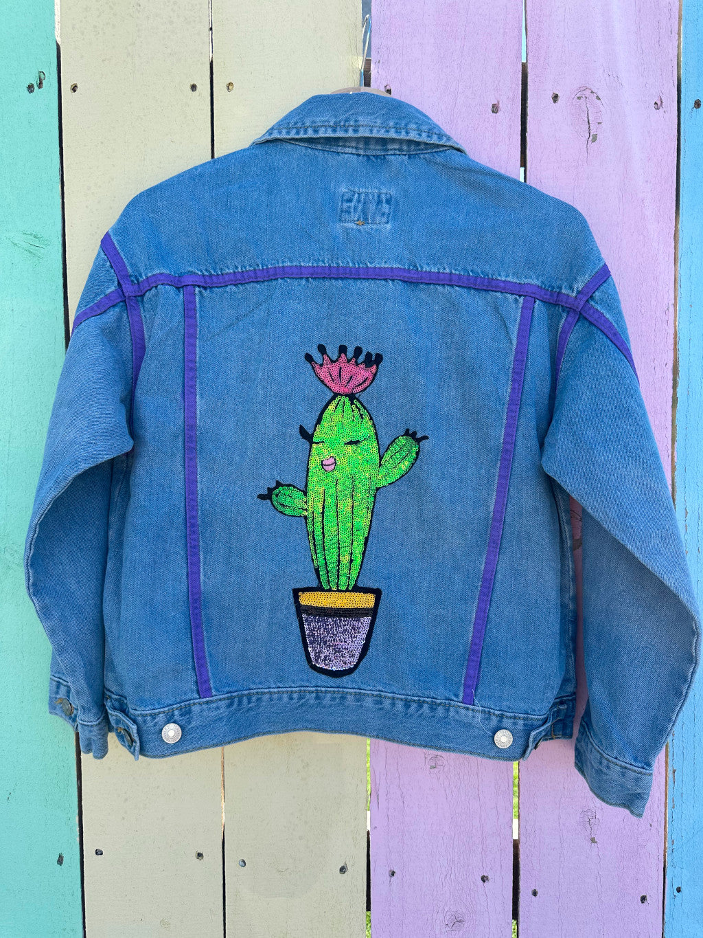 PURPLE CACTUS DENIM JACKET