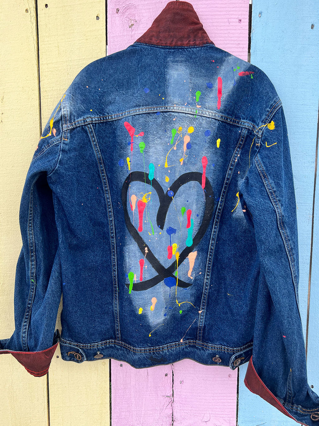 LOVE COLORS DENIM JACKET