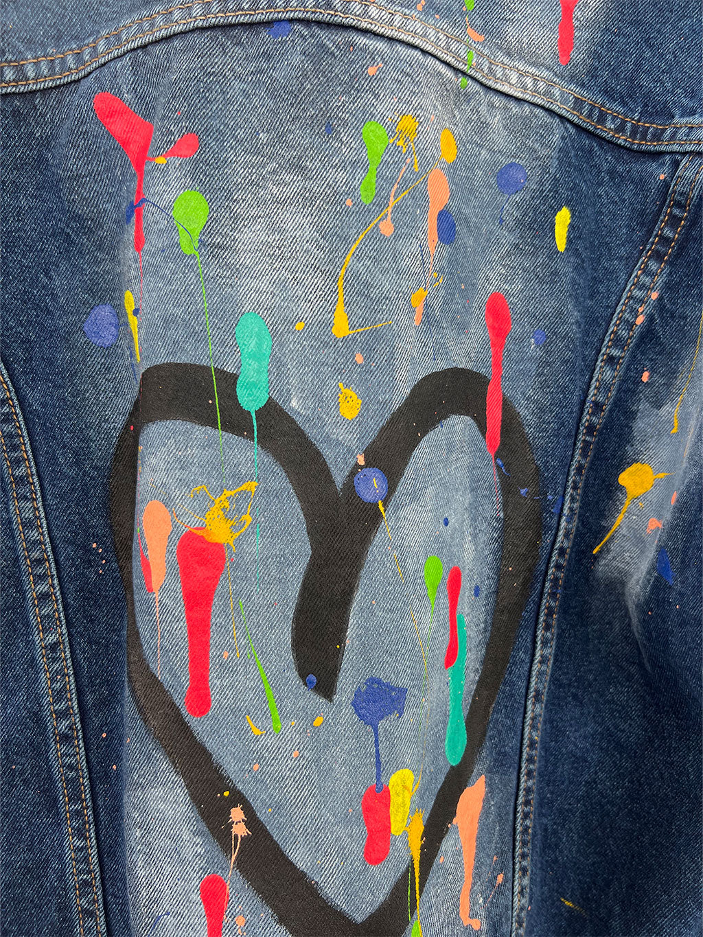 LOVE COLORS DENIM JACKET